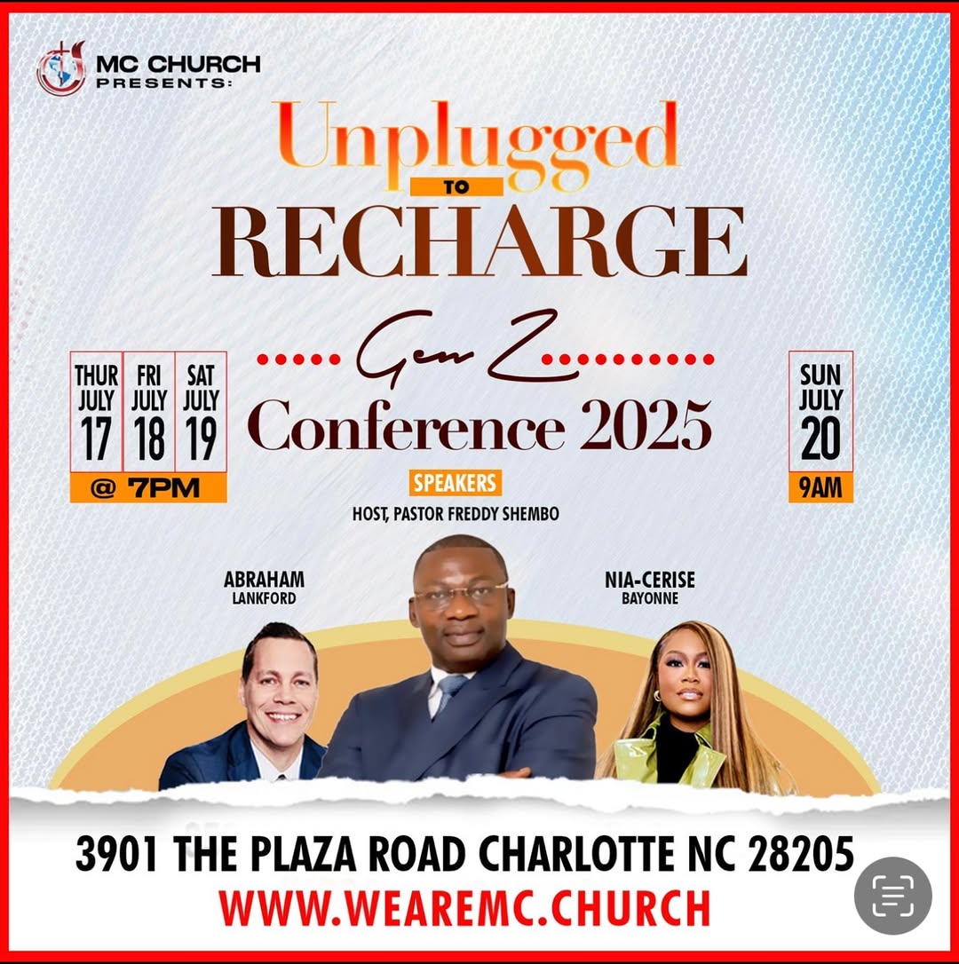 Unplugged to Recharge Gen Z Conference 2025 Flyer